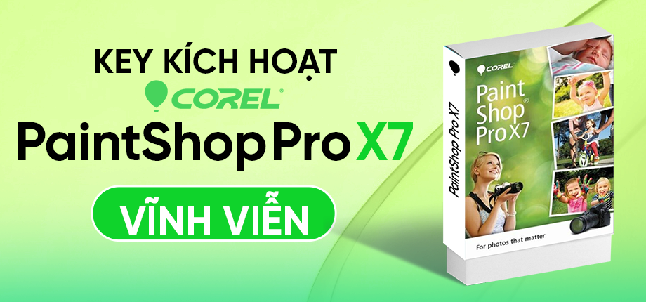 Corel PaintShop Pro x7 - Key kích hoạt vĩnh viễn